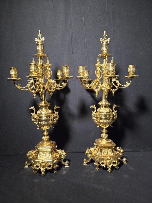 Pendule Regency stijl Brons - 1850-1900 - Top in het goud, Antiek en Kunst, Antiek | Klokken