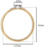 Bamboe borduurring flowerhoop bloemenring met stelschroef 13, Hobby en Vrije tijd, Nieuw