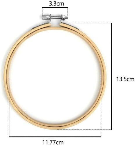 Bamboe borduurring flowerhoop bloemenring met stelschroef 13, Hobby en Vrije tijd, Knutselen, Nieuw