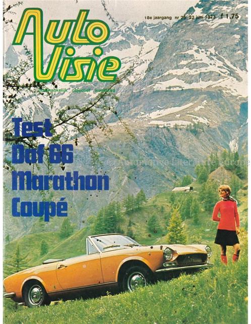 1973 AUTOVISIE MAGAZINE 25 NEDERLANDS, Livres, Autos | Brochures & Magazines
