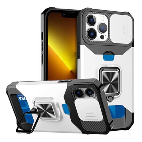 iPhone XR - Card Slot Hoesje met Kickstand en Camera Slide -, Telecommunicatie, Mobiele telefoons | Hoesjes en Screenprotectors | Apple iPhone