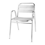 Stoelen | Aluminium | Grey | In-/Outdoor | Stapelbaar | 4, Zakelijke goederen, Verzenden, Nieuw in verpakking