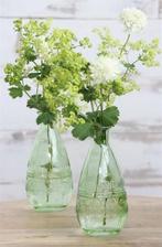 Gekleurd glazen flesje paris soft groen lichtgroen ø7,5 cm, Hobby en Vrije tijd, Nieuw