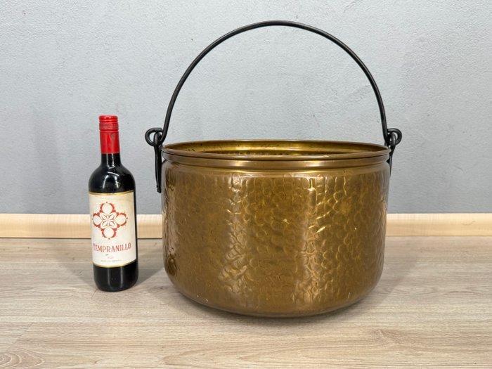 authentieke XXL grote koperen aker - Emmer - Koper, Metaal, Antiek en Kunst, Curiosa en Brocante