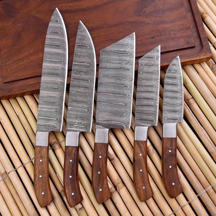 Keukenmes - Chefs knife - Gevouwen staal, hout - Noord, Antiek en Kunst, Antiek | Keukengerei