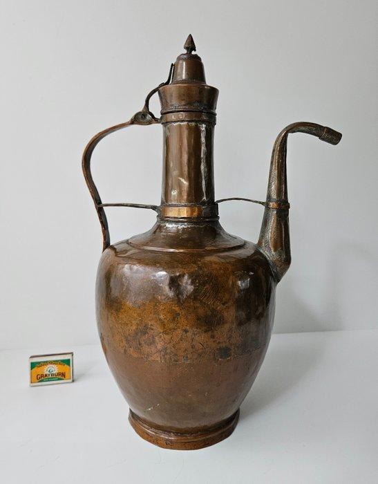 19e eeuwse waterkan / theekan - Kan - Koper, Antiquités & Art, Antiquités | Ustensiles de cuisine