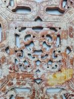 Plaquette - Large Chinese jade archaistic bi-bisk carved