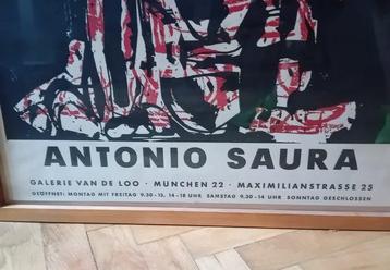Antonio Saura - Galerie Van De Loo - Antonio Saura Galerie beschikbaar voor biedingen