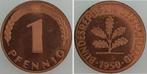 Duitsland 1 Pfennig 1950 J Polierte Platte, Verzenden