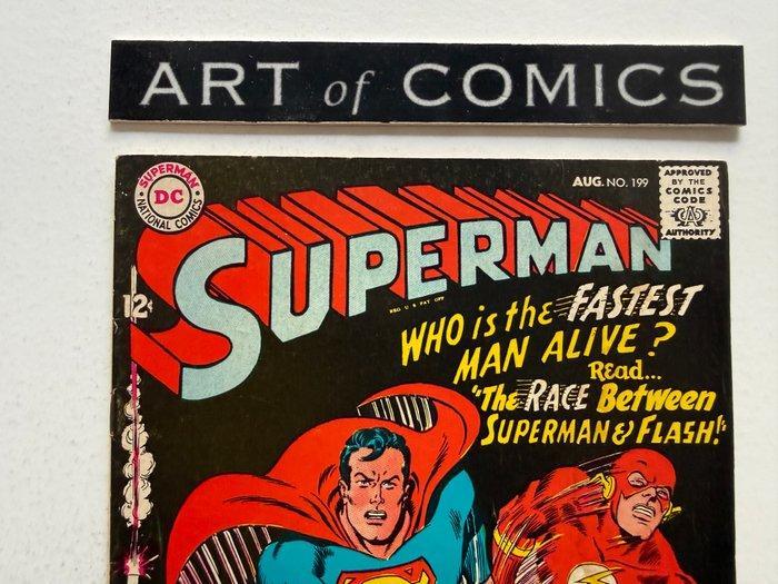 Superman #199 - 1st Superman Vs Flash race - Justice League, Boeken, Strips | Comics