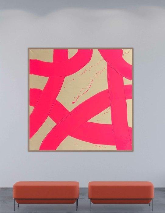 Stefanie Raus - Pink 1162 XXL, Antiek en Kunst, Kunst | Schilderijen | Modern