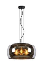 Lucide OLIVIA - Hanglamp Ø 50 cm 3xE27 Fume, Verzenden, Nieuw, Metaal, Trendy verlichting