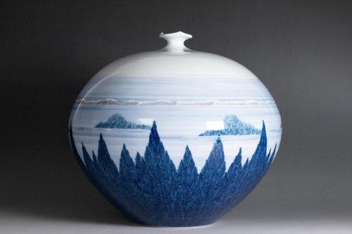 Arita-ware pot Het bos van Kotan - Keramiek - Shumei Fujii, Antiek en Kunst, Antiek | Overige Antiek
