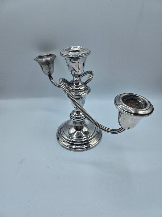 Kandelaar - Verzilverd, Antiquités & Art, Curiosités & Brocante