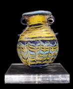 Oud-Egyptisch - Amphorisque à décor polychrome - kern glas -