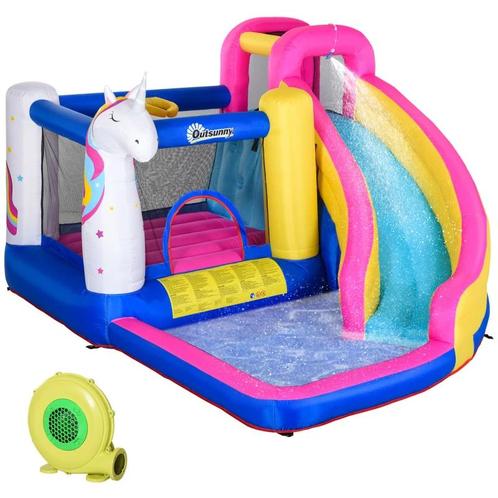 TRUUSK Springkasteel Sprookjesachtig Design - Inclusief Vent, Kinderen en Baby's, Speelgoed | Buiten | Los speelgoed, Verzenden