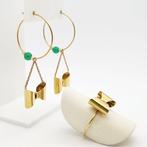 Ensemble de bijoux 2 pièces - 18 carats Or jaune Perle, Bijoux, Sacs & Beauté