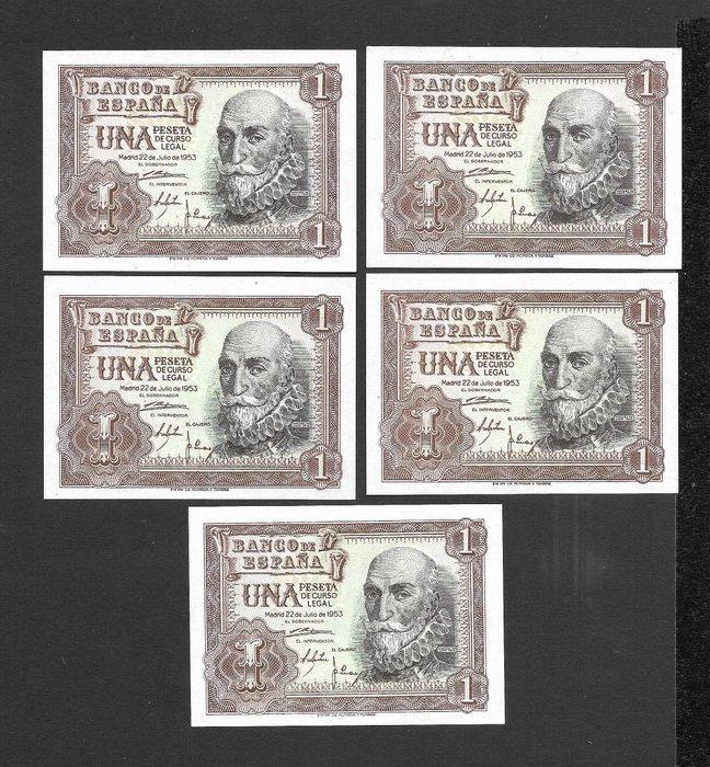 Spanje. - 22 Banknotes - various dates (Zonder minimumprijs), Postzegels en Munten, Bankbiljetten | Europa | Niet-Eurobiljetten