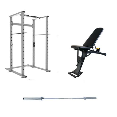 Gymfit volledig home gym pakket | power cage | adjustable, Sport en Fitness, Fitnessapparatuur, Overige typen, Nieuw, Verzenden