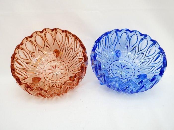 Lausitzer glaswerke - Schaal (2) - Orion - Persglas - Orion, Antiek en Kunst, Curiosa en Brocante