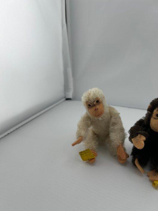 Steiff - Figuur - Plüschaffen, Paar (2) - Textiel, Antiek en Kunst, Antiek | Speelgoed