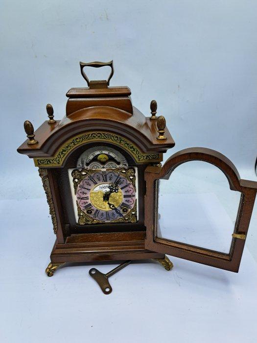 Horloge de bureau - Warmink - Bois, Laiton, Verre -, Antiek en Kunst, Antiek | Klokken