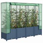 vidaXL Verhoogde plantenbak met kashoes rotanlook 160x40x138, Verzenden
