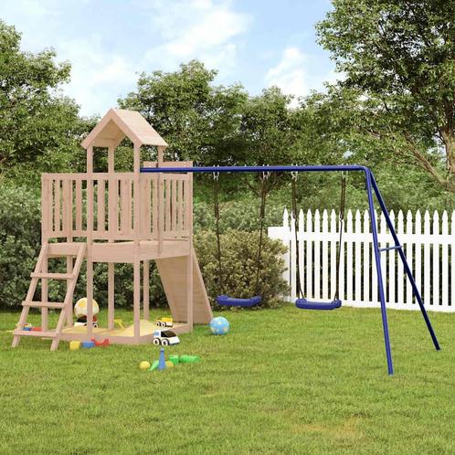 vidaXL Speelhuis massief grenenhout, Kinderen en Baby's, Speelgoed | Buiten | Speeltoestellen, Nieuw, Verzenden