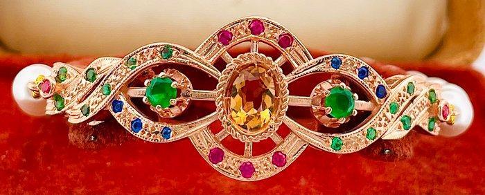 Zonder minimumprijs - Armband - 9 kt. Roségoud, Zilver, Handtassen en Accessoires, Armbanden