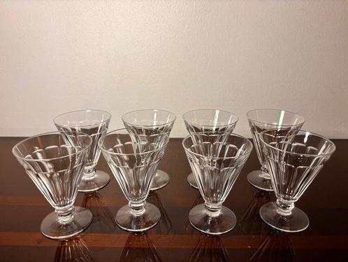 Val Saint Lambert - Verre à vin (8) - Eurel - Cristal, Antiek en Kunst, Antiek | Meubels | Tafels