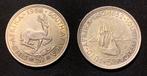 Zuid-Afrika. Elizabeth II - George VI. 5 Shilling 1958/1952, Postzegels en Munten, Munten | Europa | Niet-Euromunten