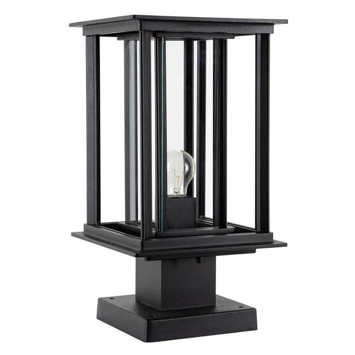 Strak & modern Buitenlamp zwart New York sokkel, Tuin en Terras, Buitenverlichting, Verzenden