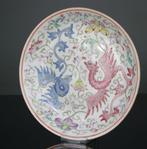 Bordje van porselein emaille Famille Rose - Phenix -