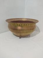 Jardinière - Koper - Bloembak van verguld koper., Antiek en Kunst