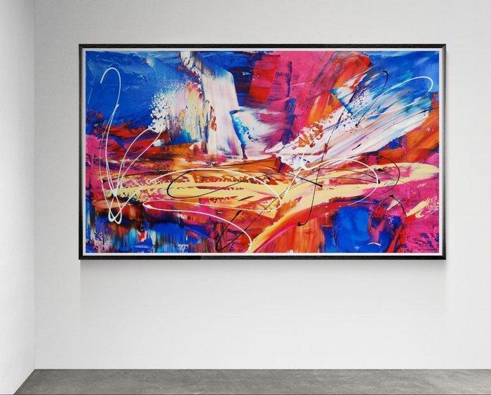 Luc Mora - Sur la plage abandonnee - XXL, Antiek en Kunst, Kunst | Designobjecten