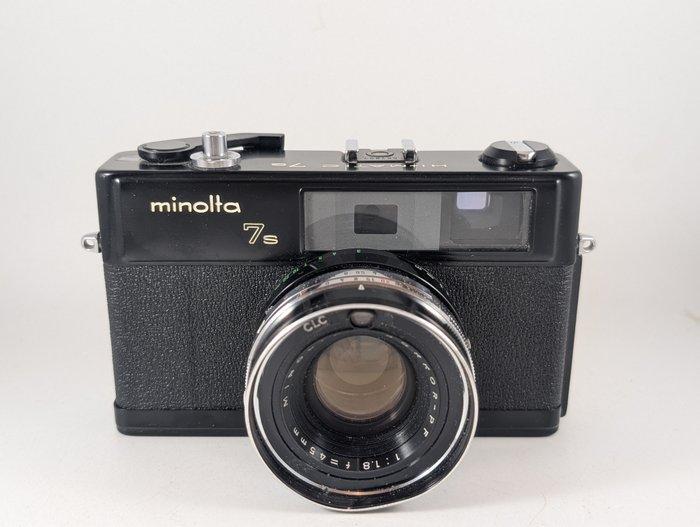 Minolta Hi-Matic 7s nero met Rokkor-PF 1,8/45mm | Analoge, Audio, Tv en Foto, Fotocamera's Analoog