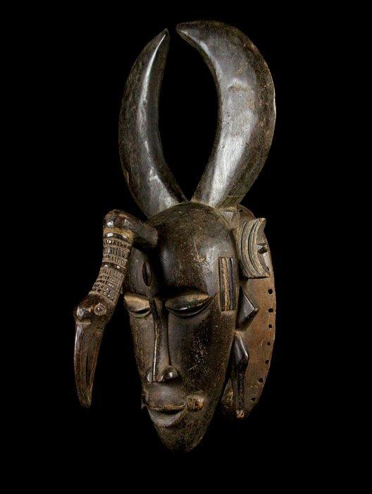 masker - Jimini - Ivoorkust, Antiek en Kunst, Kunst | Niet-Westerse kunst