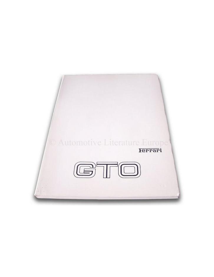 1985 FERRARI 288 GTO INSTRUCTIEBOEKJE, Auto diversen, Handleidingen en Instructieboekjes
