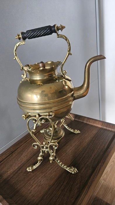 Antique Brass Spirit Kettle on Stand - Victorian / Art, Antiquités & Art, Antiquités | Autres Antiquités