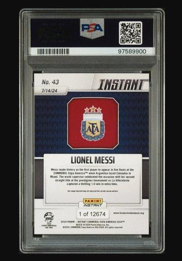 2024 Argentina - Copa America - Lionel Messi - Carte de