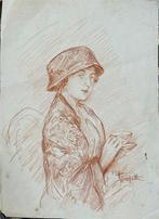 Pietro Scoppetta (1863-1920), Toegeschreven aan - Ritratto, Antiek en Kunst