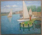 Maurice Seghers (1883-1959) - Zeilboten in binnenhaven - art