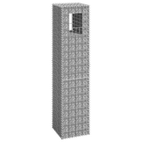 vidaXL Schanskorf paal 40x40x180 cm ijzer, Tuin en Terras, Palen, Balken en Planken, Nieuw, Verzenden