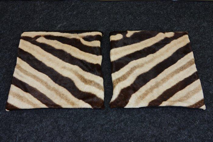 real zebra skin covers - Kussen (2), Verzamelen, Dierenverzamelingen
