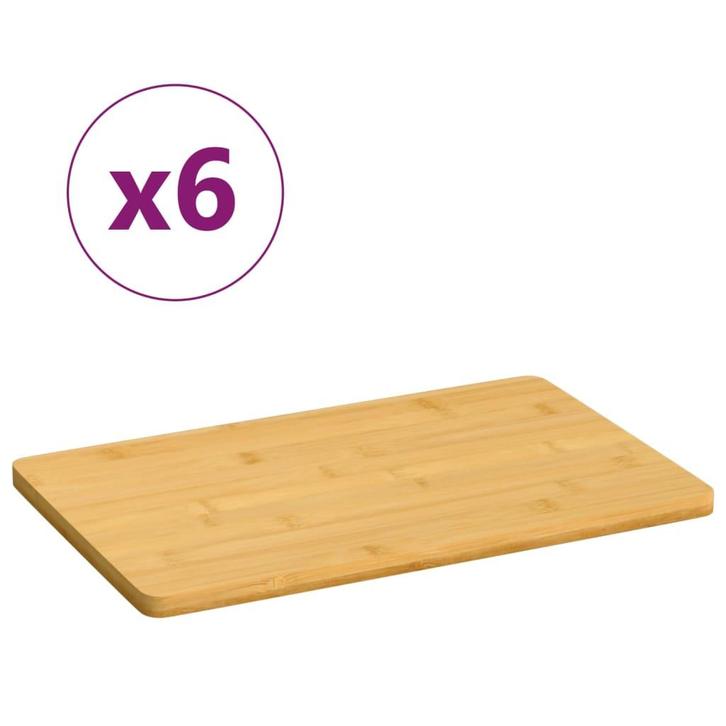 vidaXL Ontbijtborden 6 st 22x14x0,8 cm bamboe, Huis en Inrichting, Keuken | Servies, Nieuw, Verzenden