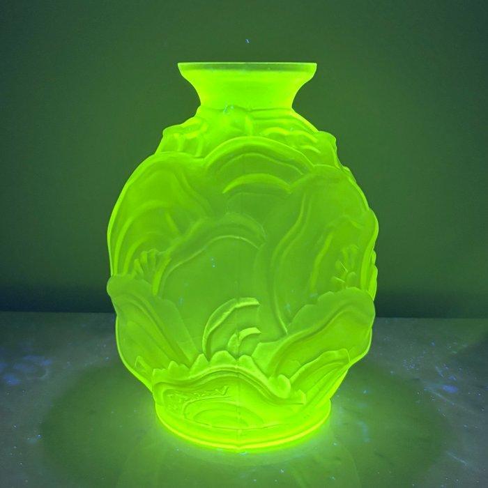 Scailmont - Charles Catteau - Vaas - Uraniumglas, Antiek en Kunst, Antiek | Glaswerk en Kristal