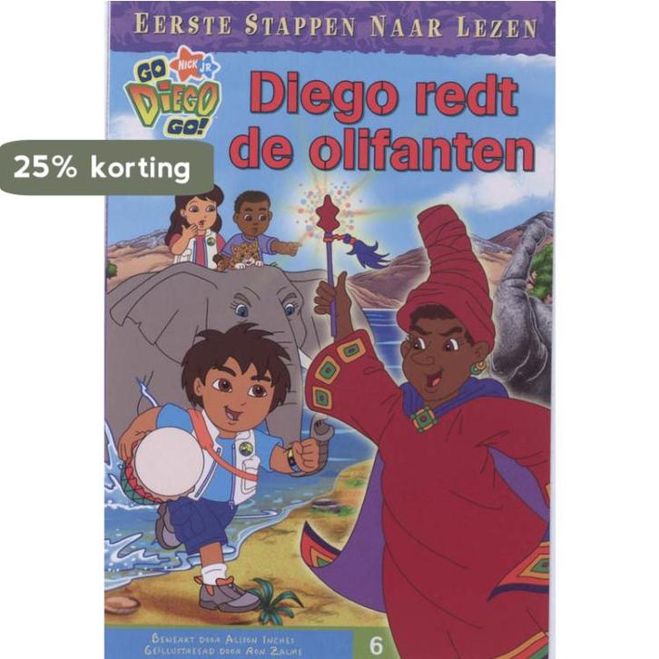 Diego / Diego redt de olifanten / Diego / 6 9789089410887, Boeken, Kinderboeken | Jeugd | onder 10 jaar, Gelezen, Verzenden