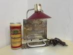 Budweiser - Antique lamp plus advertising telephone -, Antiquités & Art, Antiquités | Assiettes décoratives & Carrelages