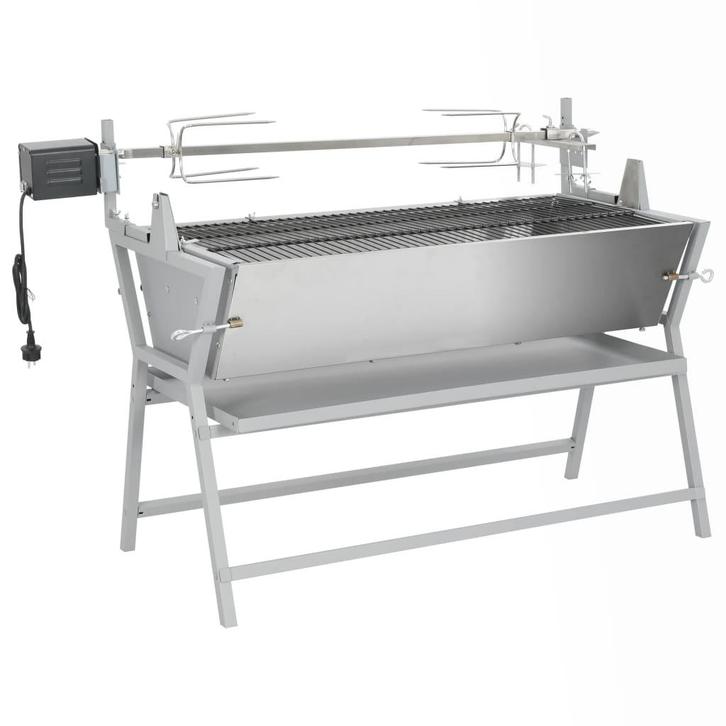 vidaXL Draaispit barbecue ijzer en roestvrij staal, Elektronische apparatuur, Overige elektronische apparatuur, Nieuw, Verzenden