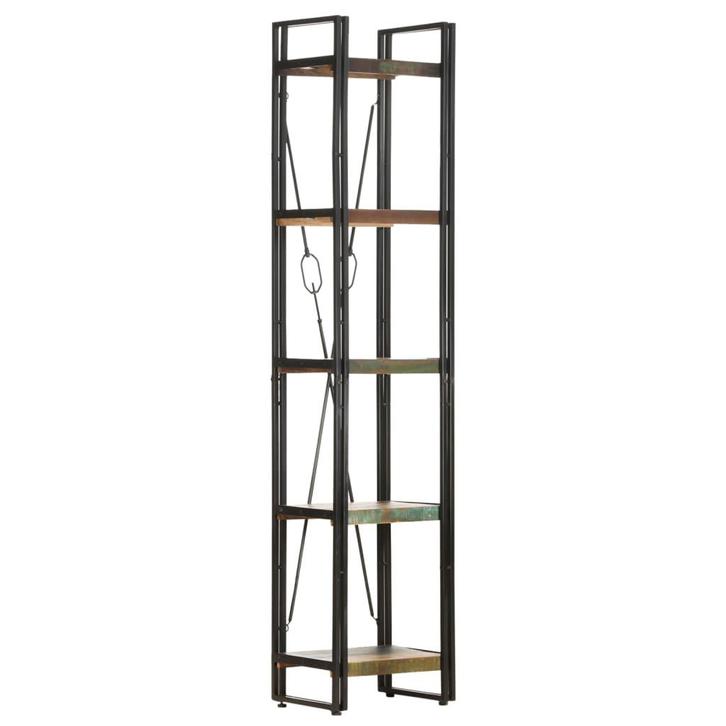vidaXL Boekenkast met 5 schappen 40x30x180 cm massief, Huis en Inrichting, Kasten | Boekenkasten, Nieuw, Verzenden